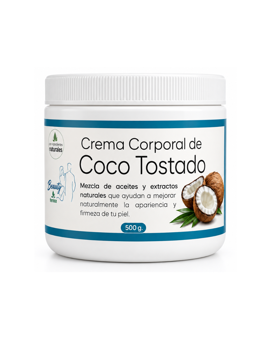 Crema Corporal Coco Tostado 500 gr.