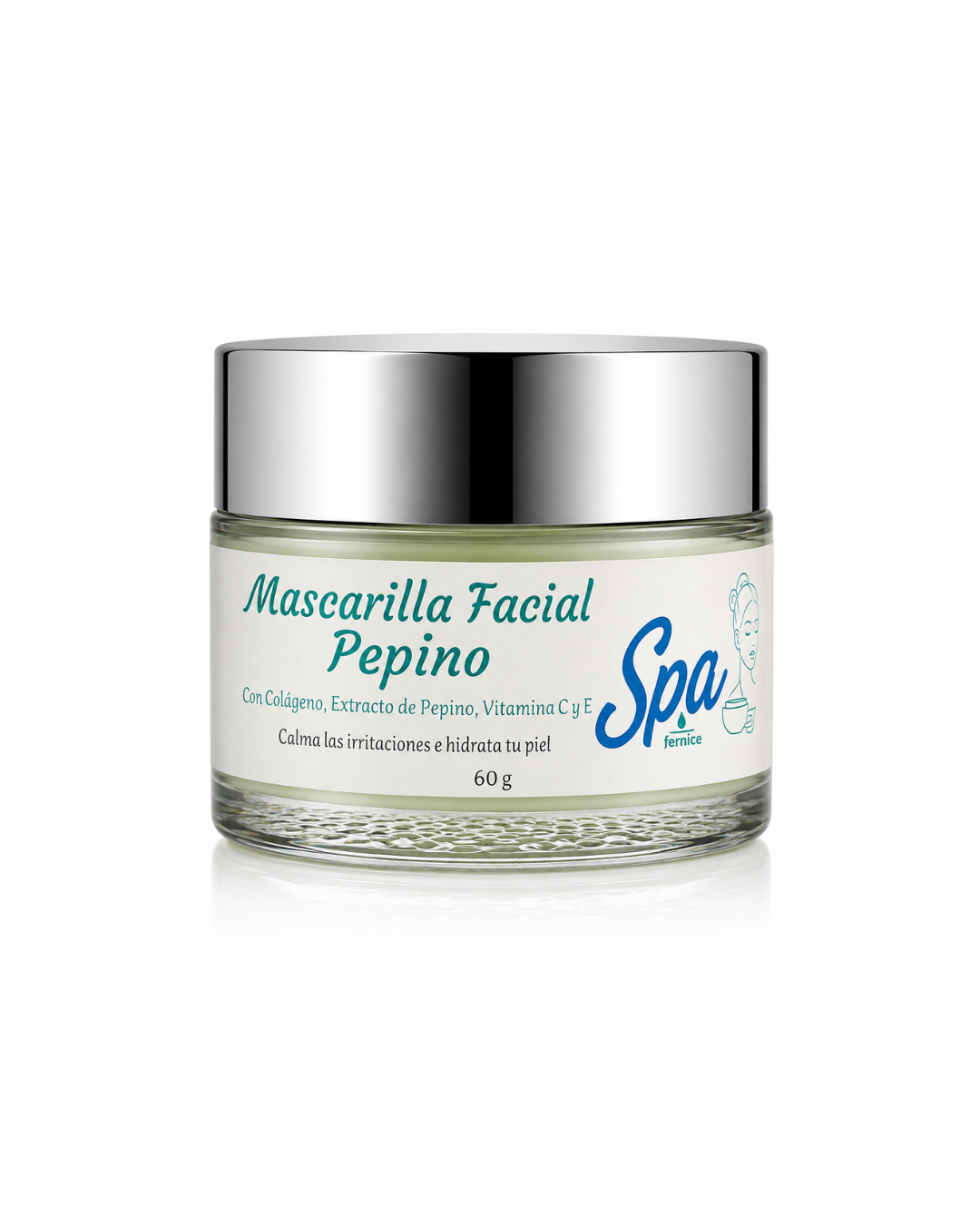 Mascarilla Facial Pepino con Elastina y Colágeno + Vitaminas C & E 60 gr.